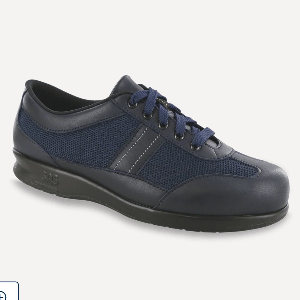 SAS Dark Blue Mesh Sneakers